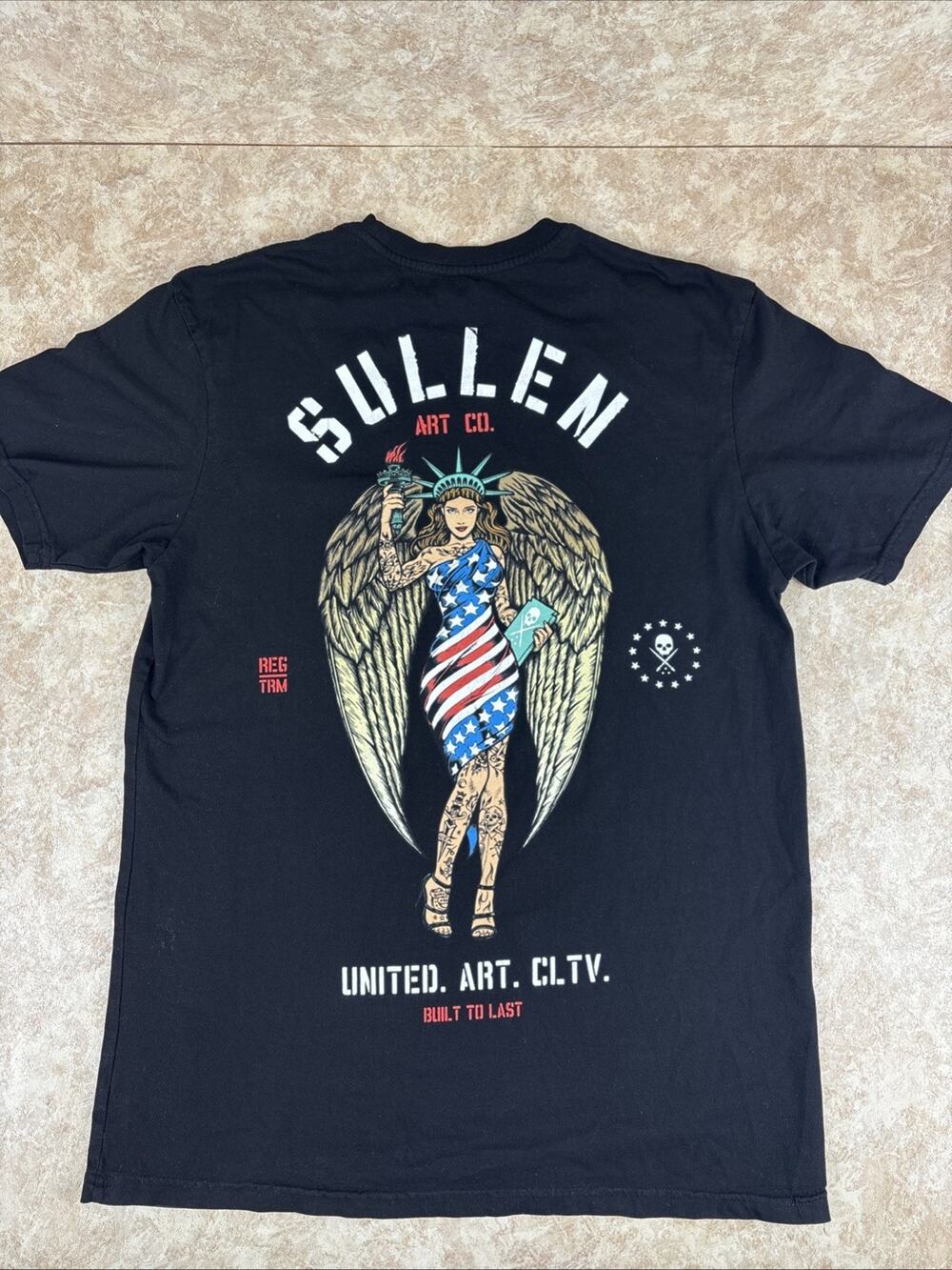 Sullen Art Collective Americana Lady Liberty Shirt Medium Buckle Exclusive